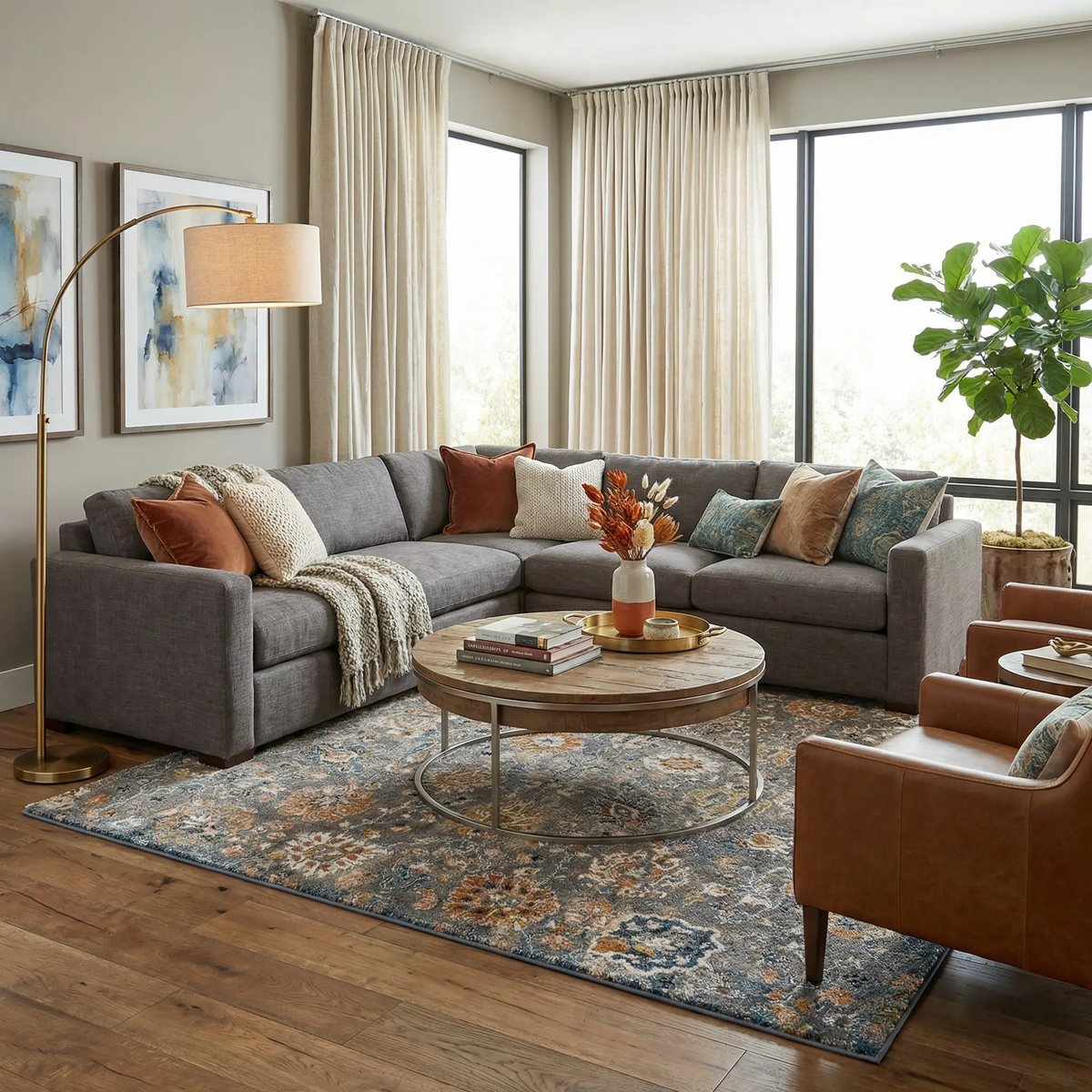 Cogan Gray Thick Rug, photo 2 of 8