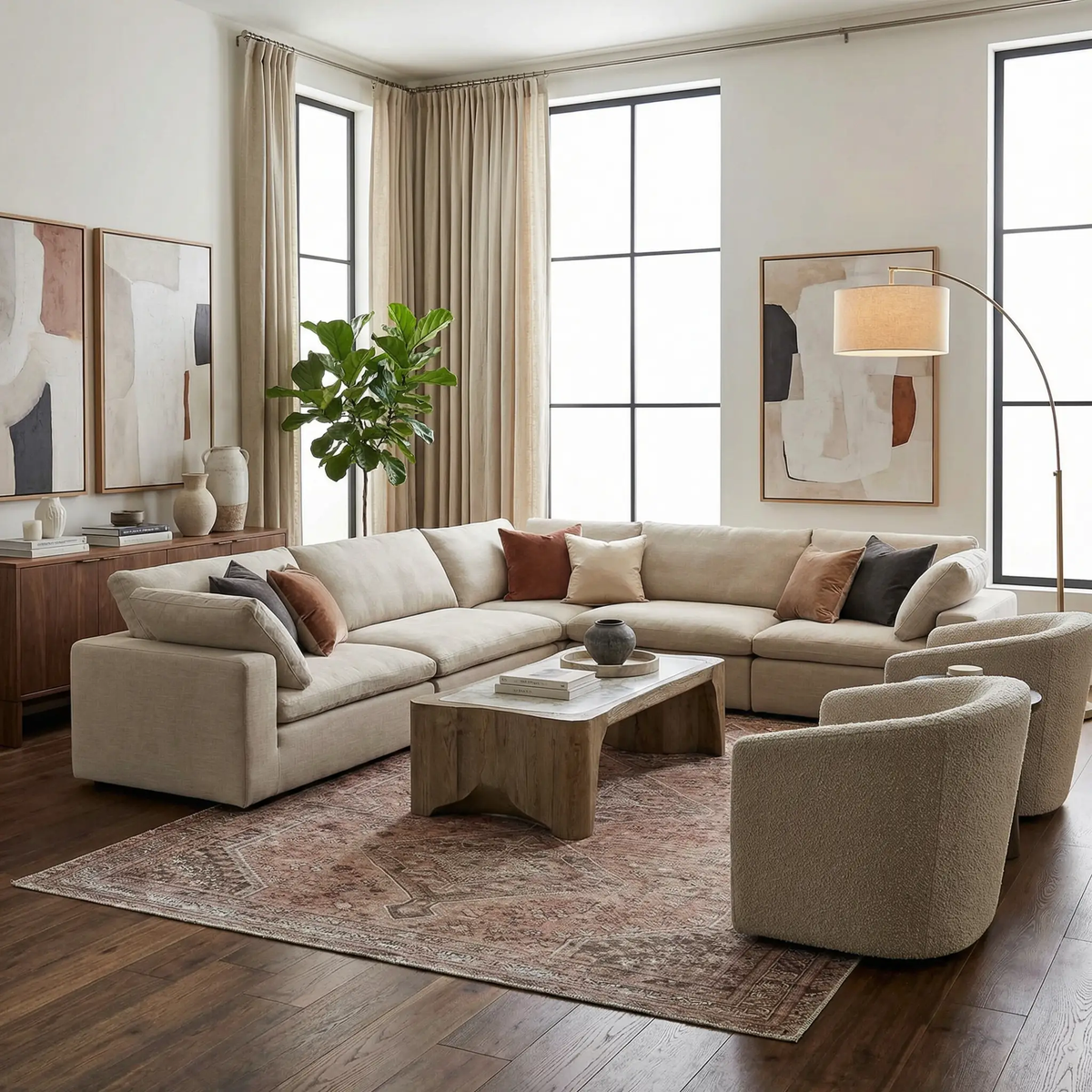 Barny Brown Flat Pile Washable Rug - Clearance, photo 2 of 15
