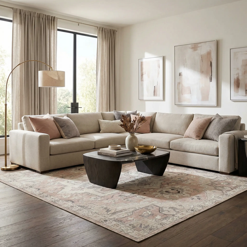 Elle Machine Woven Becki Owens x LIVABLISS BOEC-2300 Area Rug by Boutique Rugs