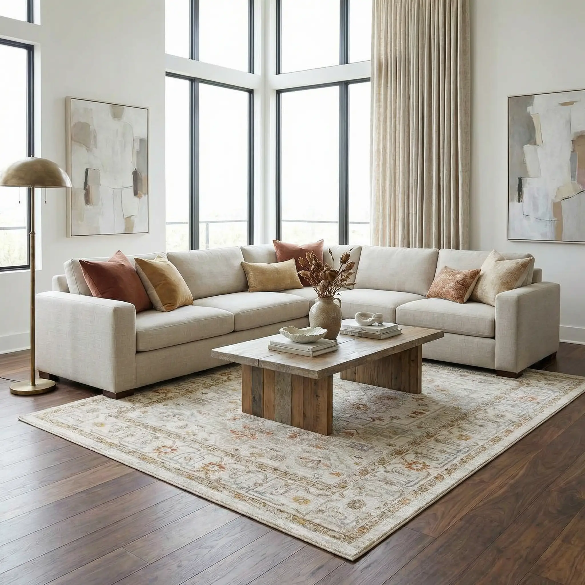 Dieppe Thick Luxe Statement Rug by Boutique Rugs
