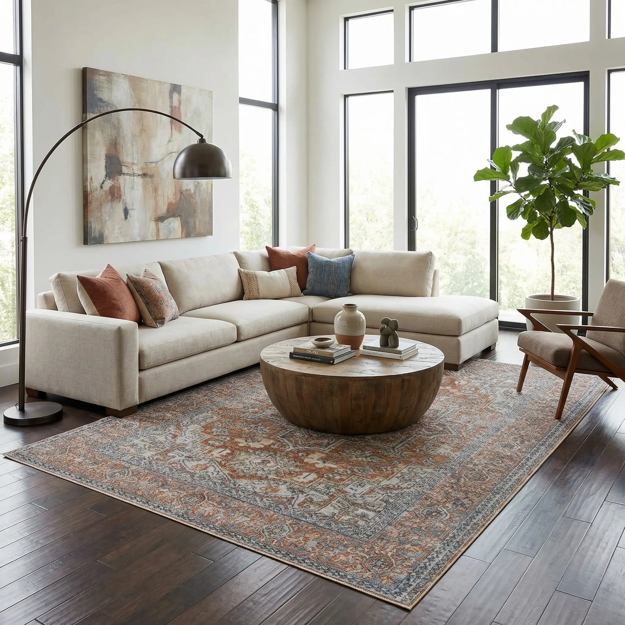 Aila Traditional Design Washable Rug - Clearance by Boutique Rugs