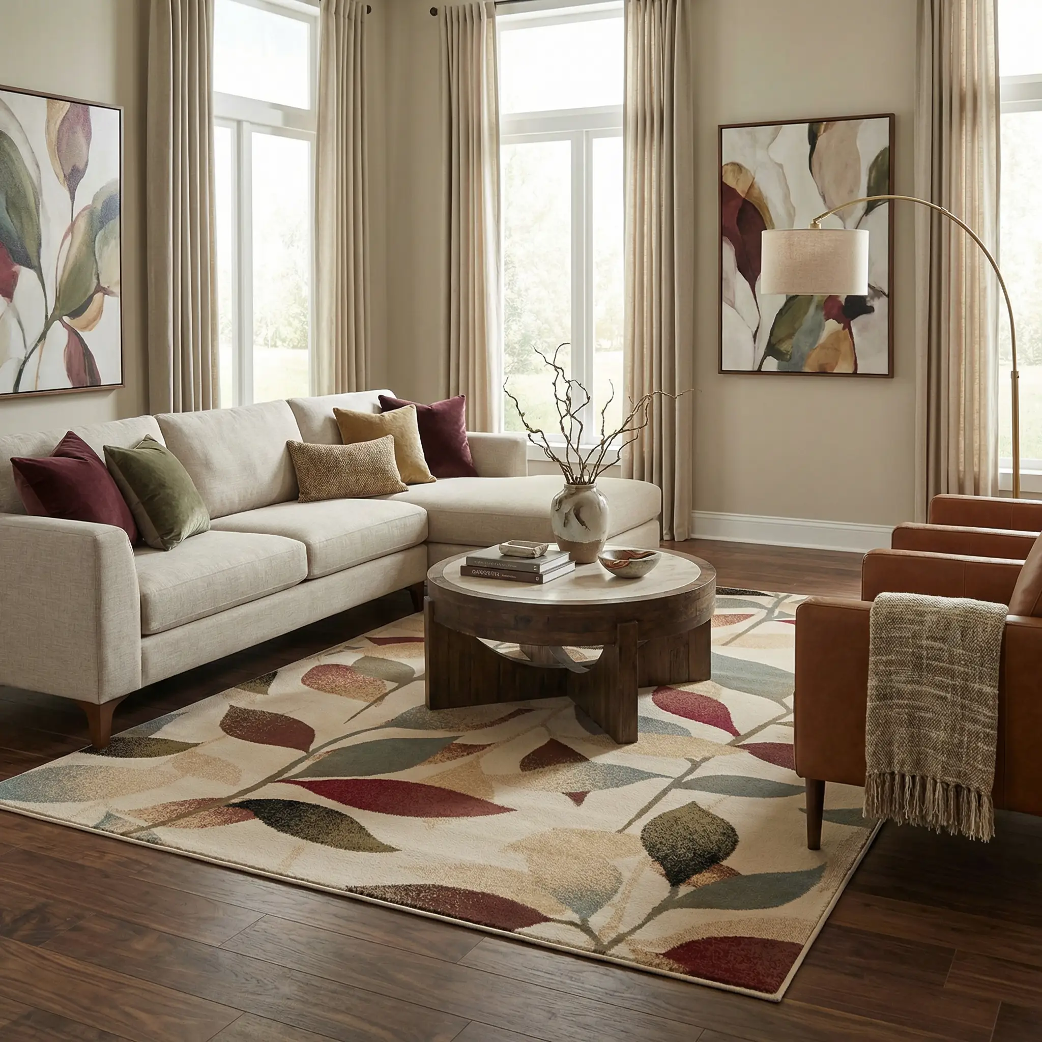 Ober Fall Leaves Rug by Boutique Rugs