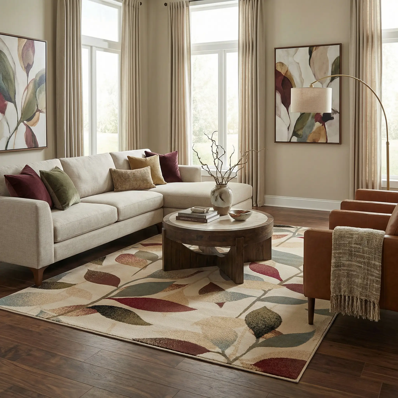 Ober Fall Leaves Rug by Boutique Rugs