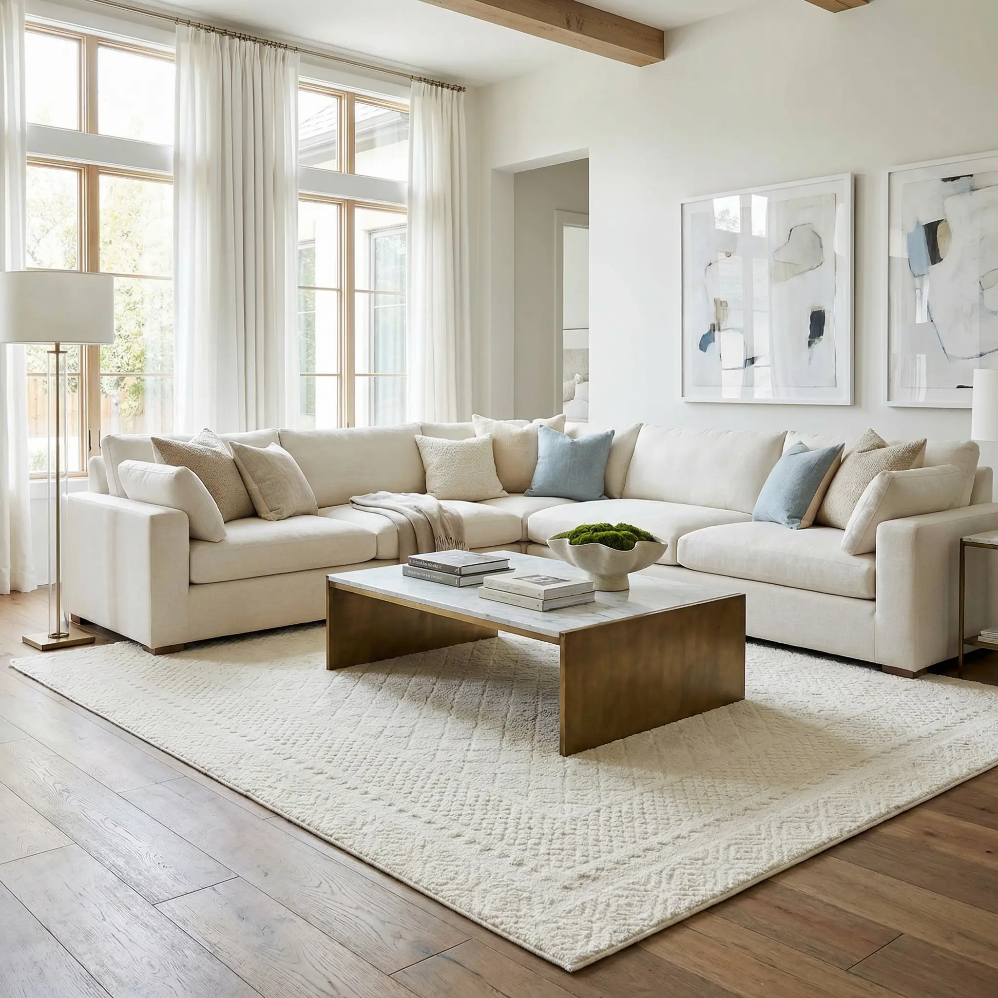 Julio Ivory Area Rug by Boutique Rugs
