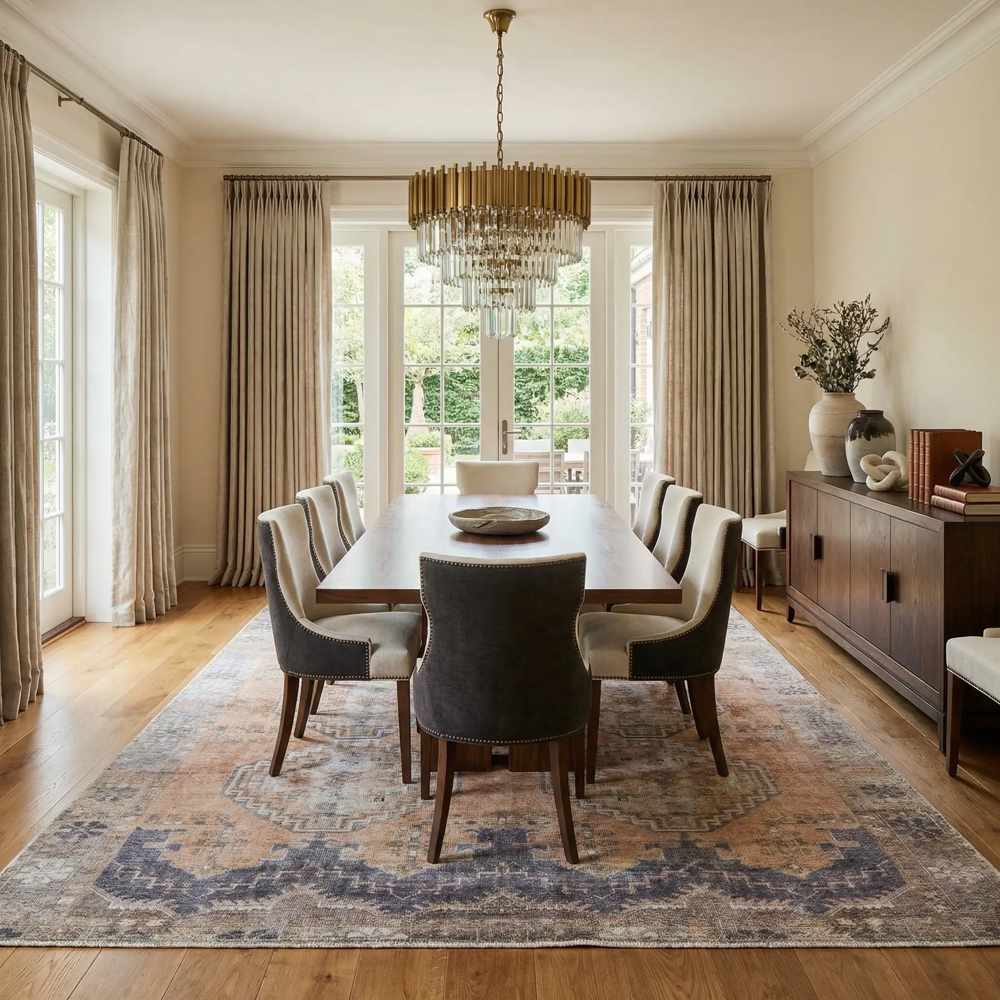 Carrabelle Peach Washable Area Rug - Clearance by Boutique Rugs