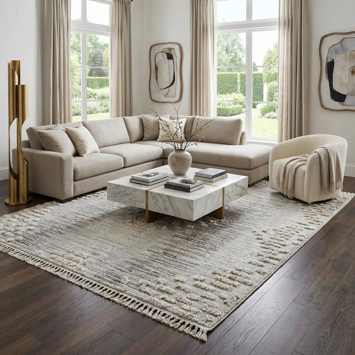 Poydras High-Low Rustic Rug, photo 2 of 19