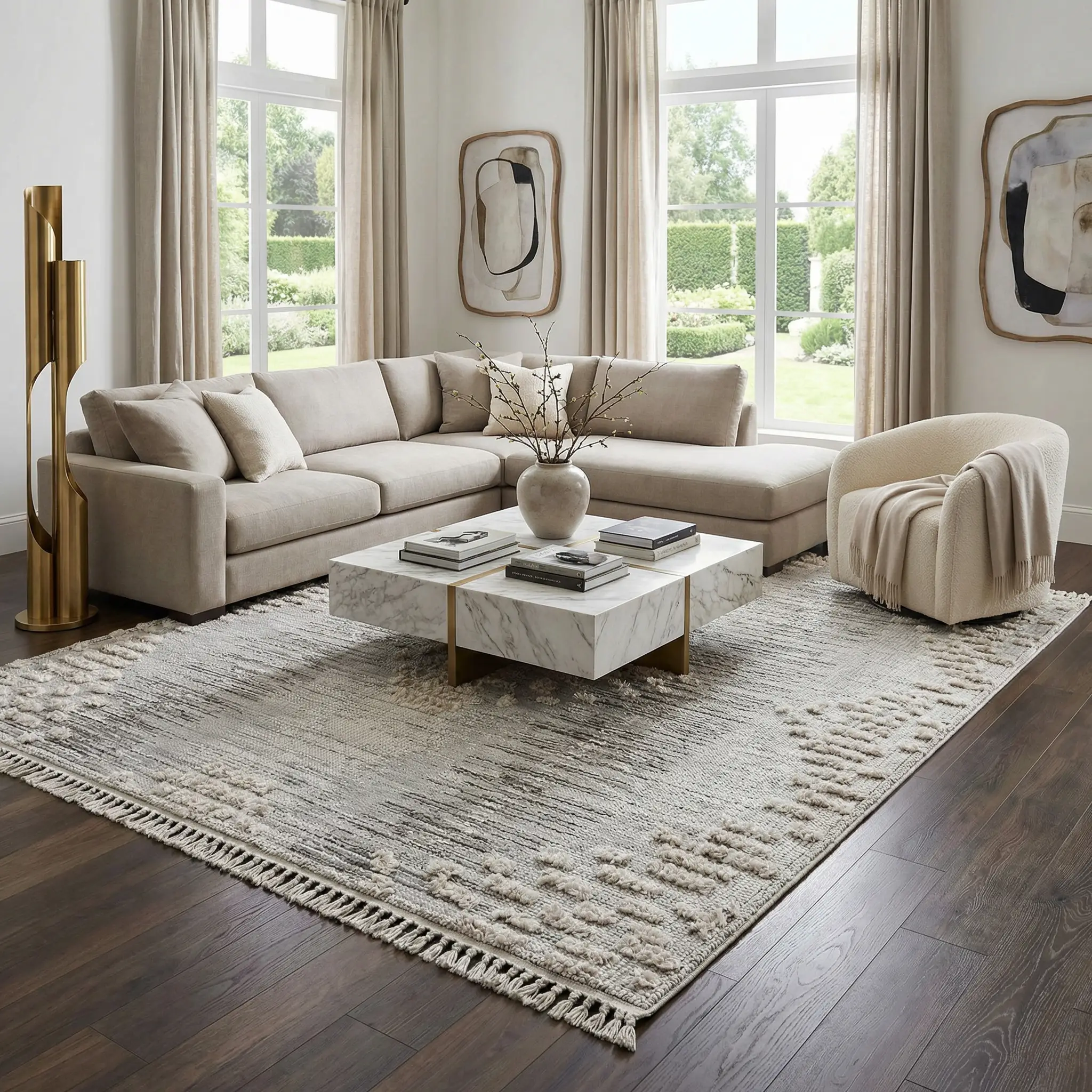 Poydras High-Low Rustic Rug by Boutique Rugs