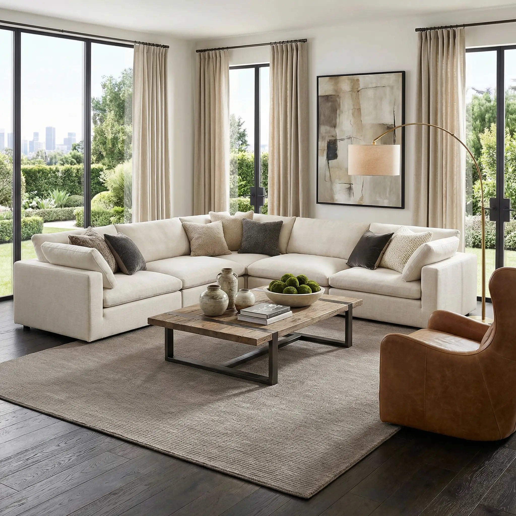 Brockton Solid Gray Wool Rug by Boutique Rugs