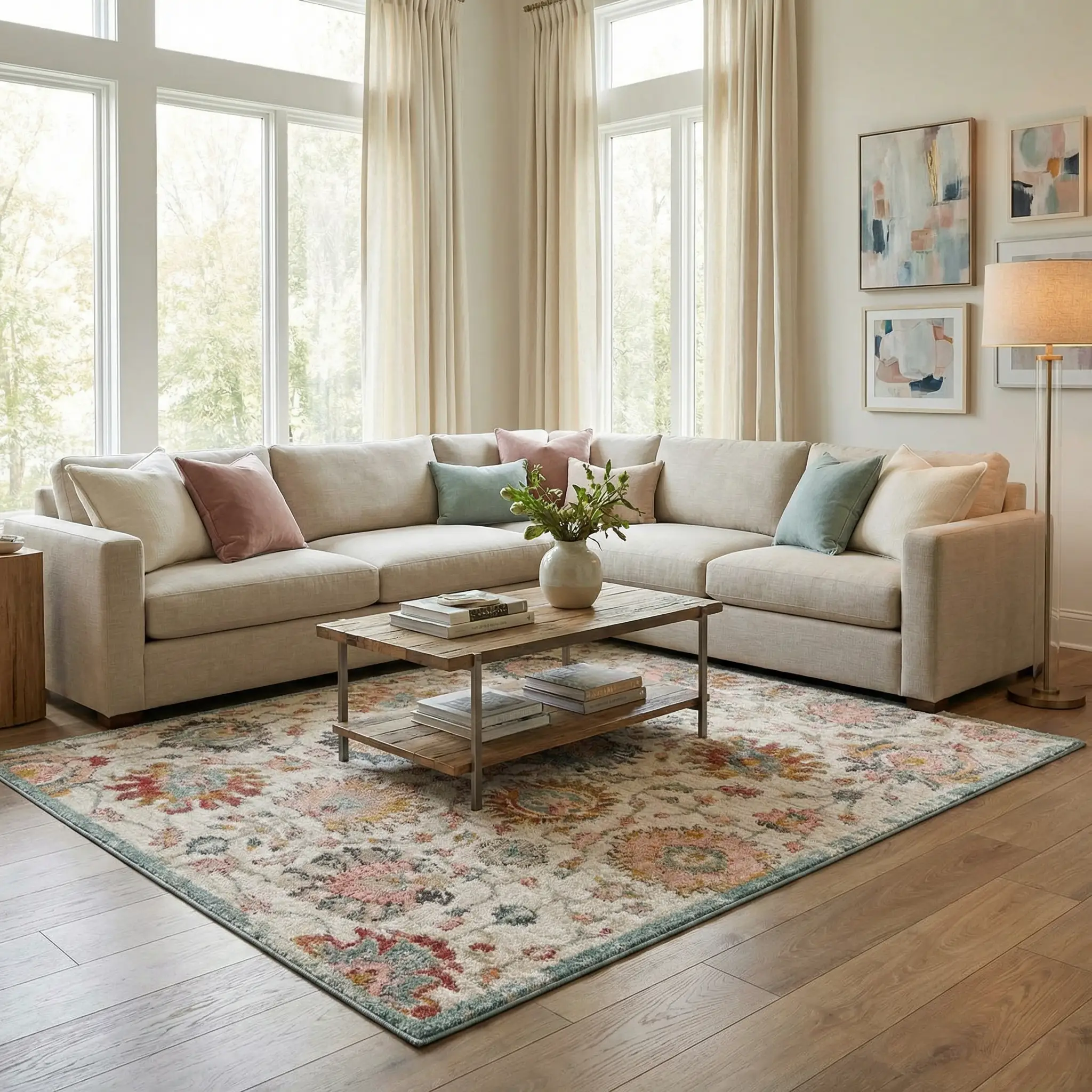 Twilight Floral Area Rug by Boutique Rugs