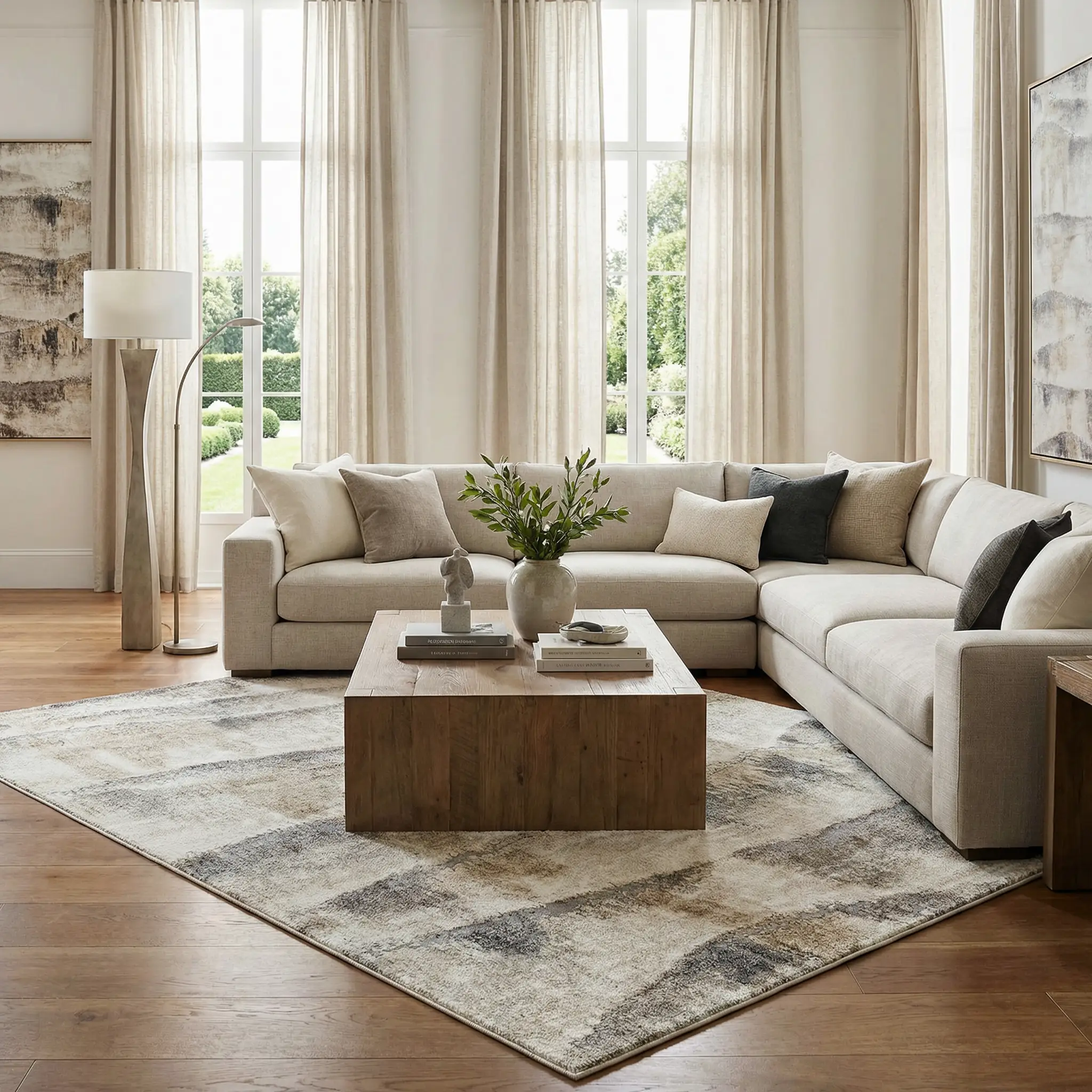 Banji Abstract Waves Area Rug by Boutique Rugs