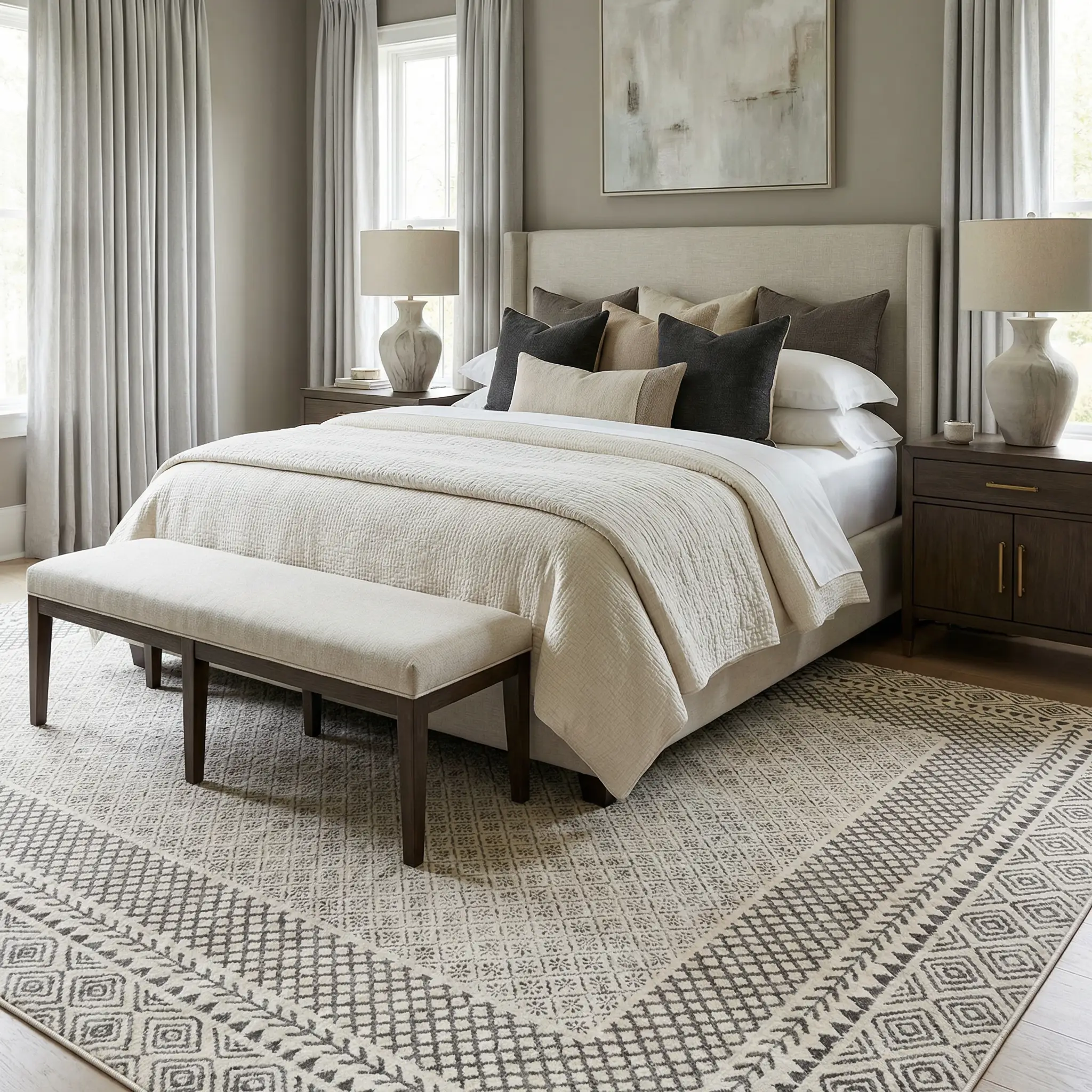 Burdette Soft Neutral Rug by Boutique Rugs