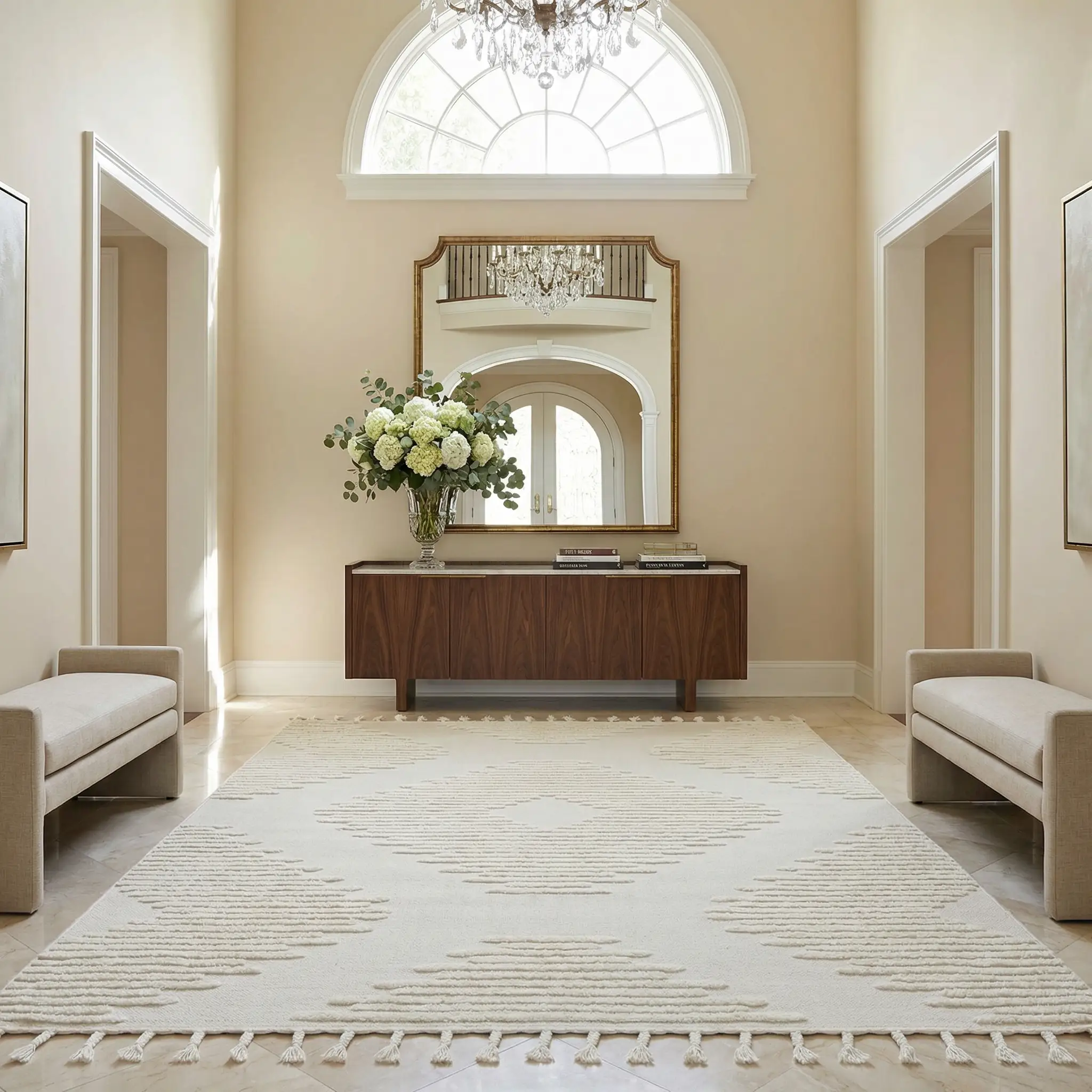 Palimbang Cream 3D Rug by Boutique Rugs