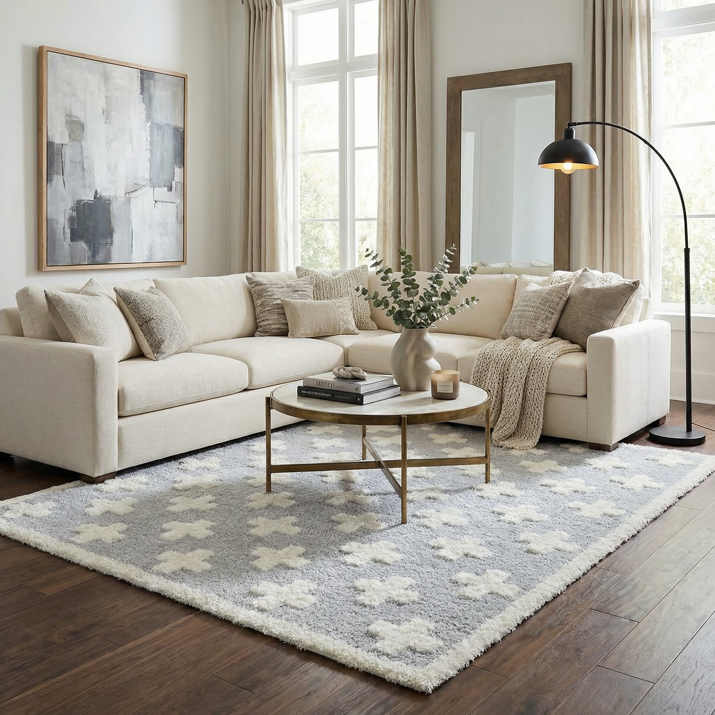 Satu Blue Area Rug by Boutique Rugs