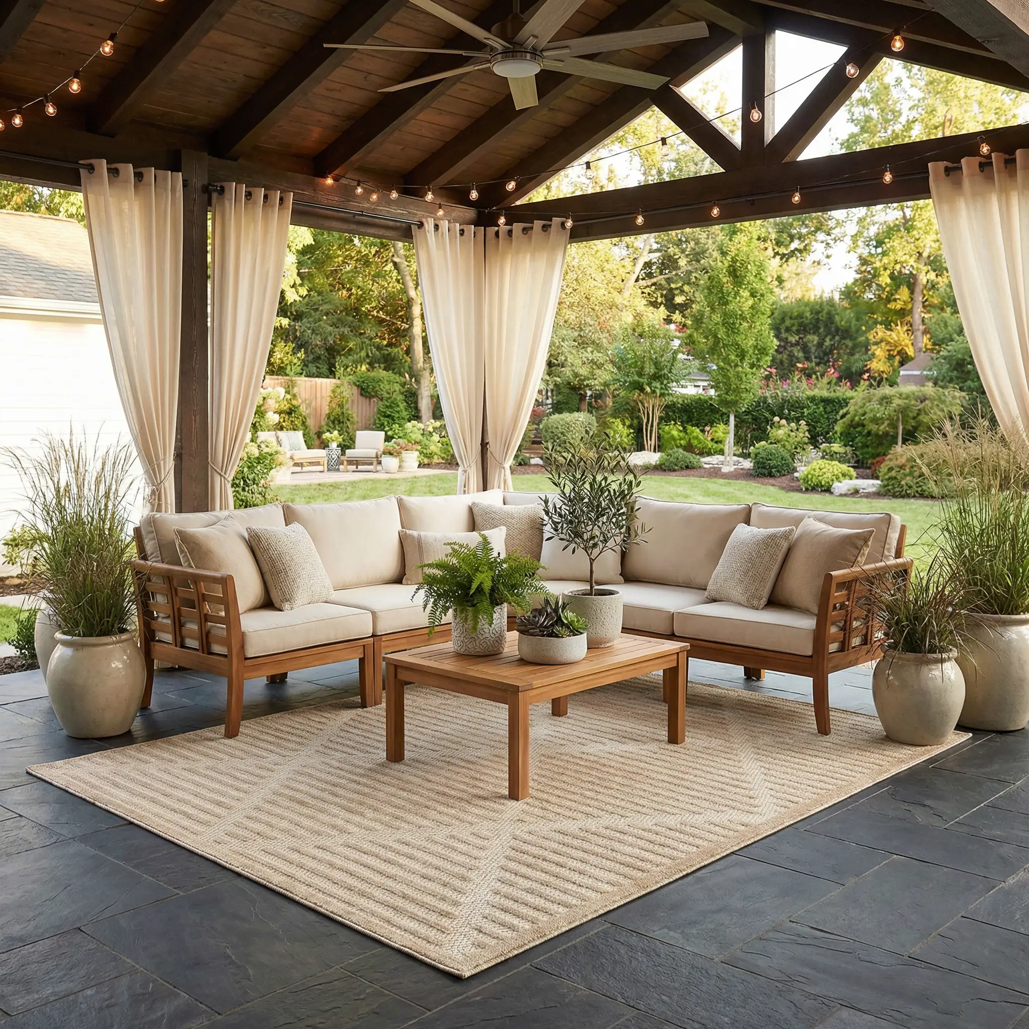 Anah Tan Outdoor Rug - Clearance by Boutique Rugs