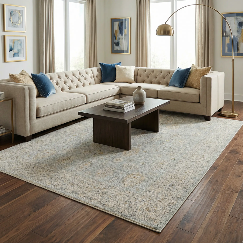 Coby Deep Teal Avant Garde Thick Luxe Area Rug by Boutique Rugs