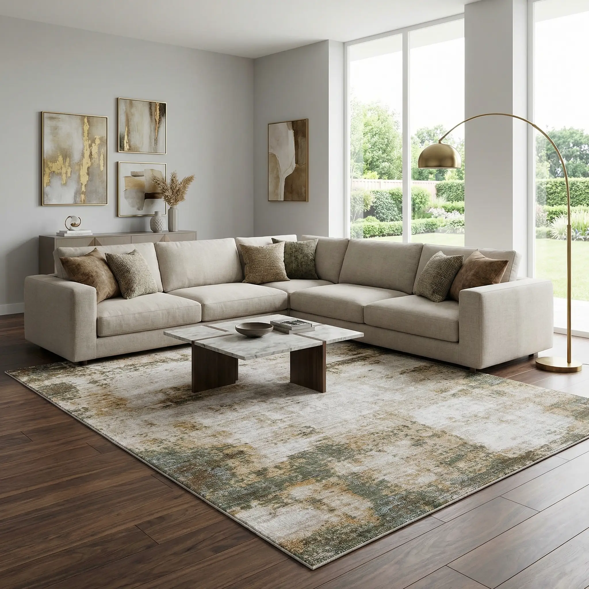 Myrtle Avenue Machine Woven Galey Alix x LIVABLISS GAMY-2302 Area Rug by Boutique Rugs