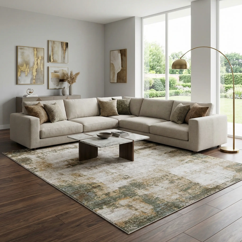 Myrtle Avenue Machine Woven Galey Alix x LIVABLISS GAMY-2302 Area Rug by Boutique Rugs