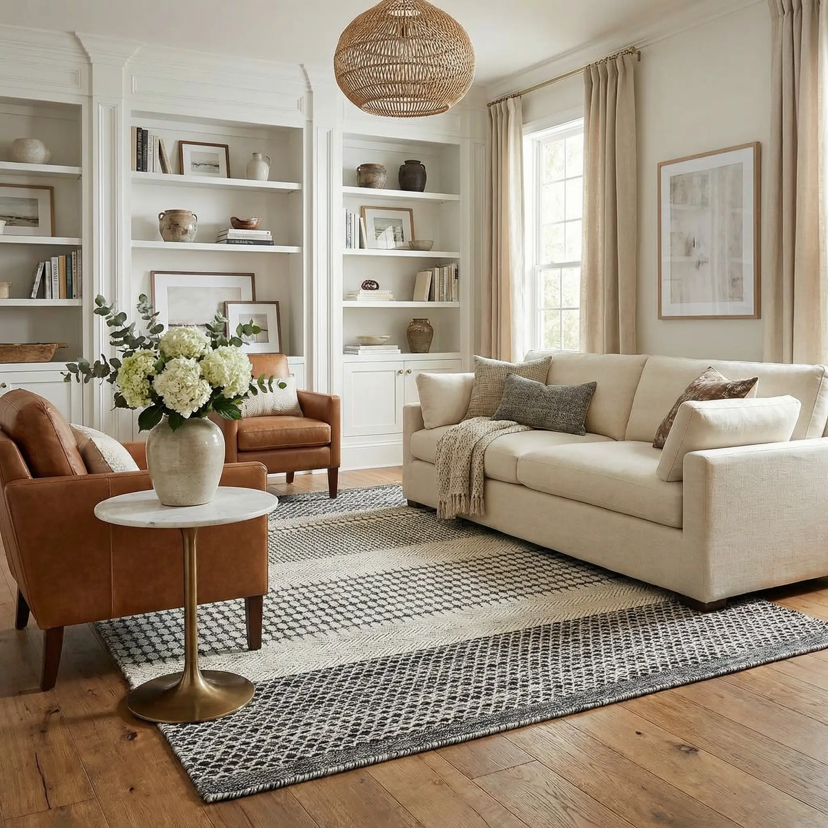 Tideswell Scandi Boho Wool Carpet, photo 2 of 9