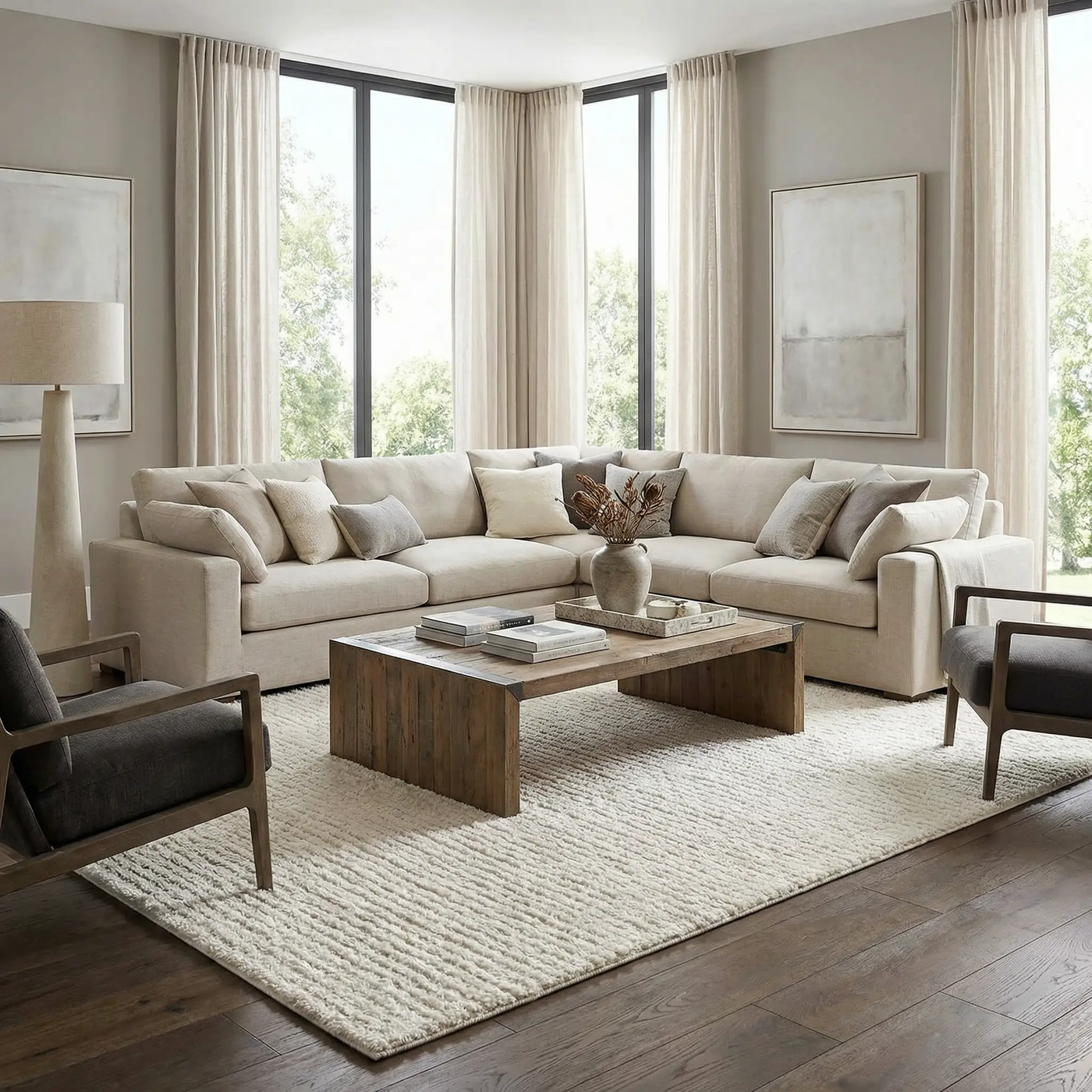 Keita Ivory Area Rug by Boutique Rugs