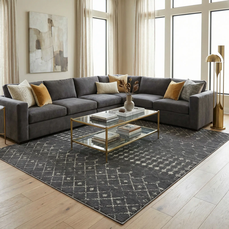Tigrican Charcoal 2329 Area Rug - Clearance by Boutique Rugs