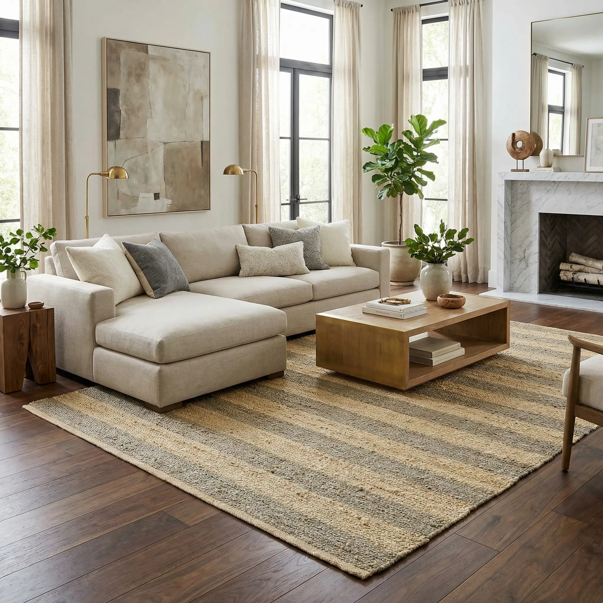 Ilkay Jute Area Rug - Clearance by Boutique Rugs
