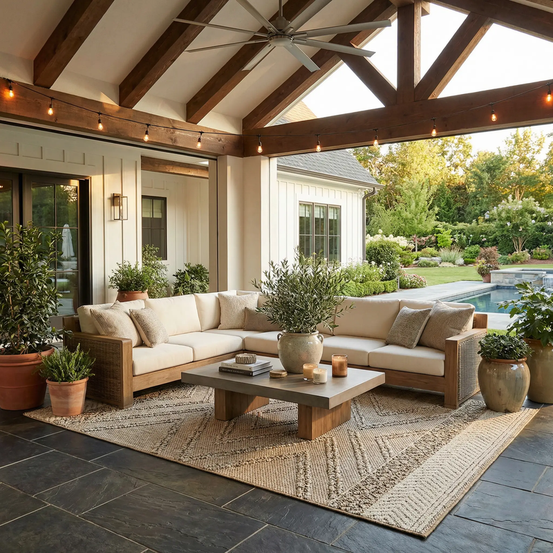 Beige Areli Outdoor Area Rug by Boutique Rugs