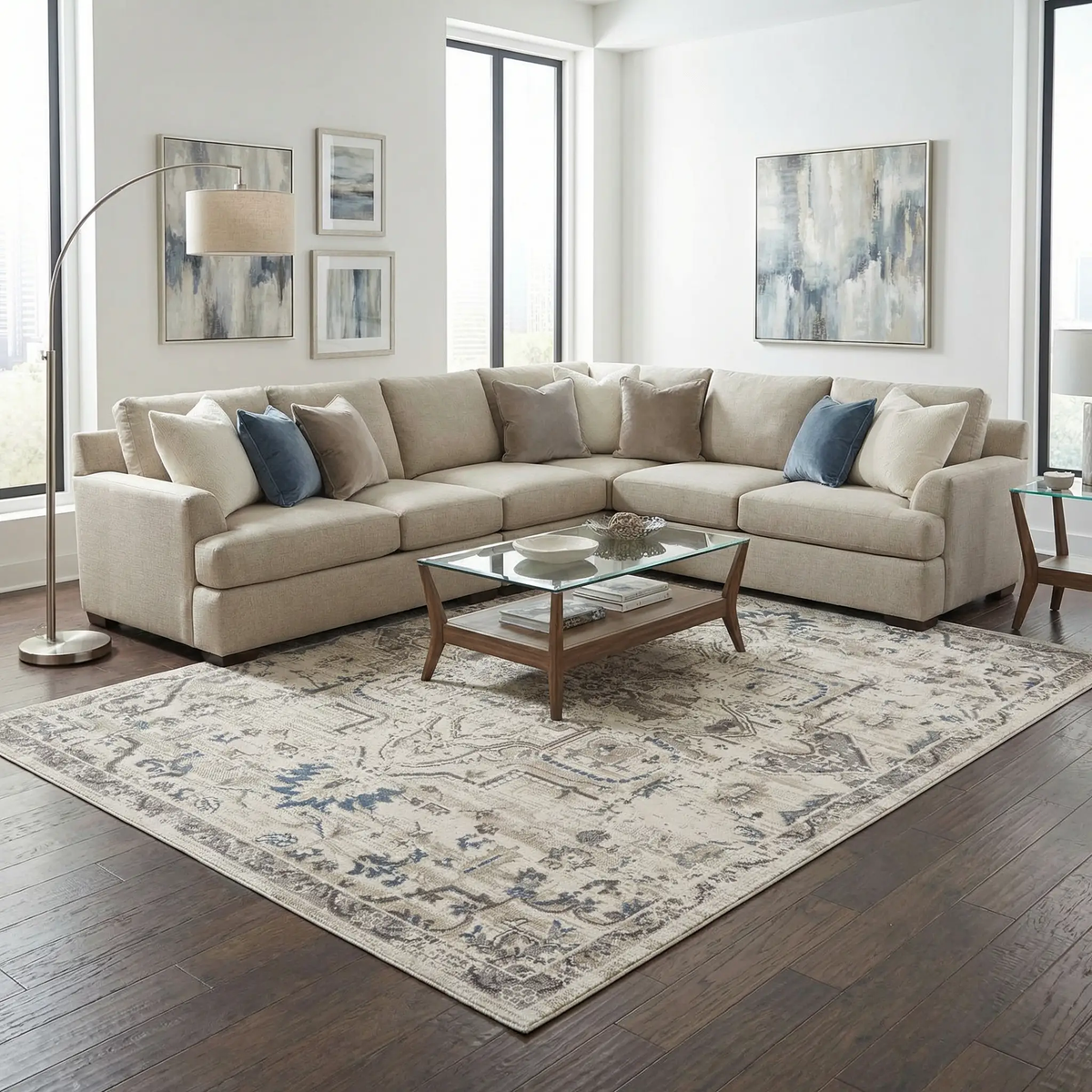 Cabacungan Cream Washable Area Rug - Clearance, photo 2 of 11