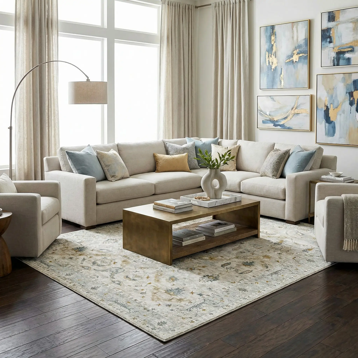 Emile Textured Rug with Fringes, photo 2 of 18