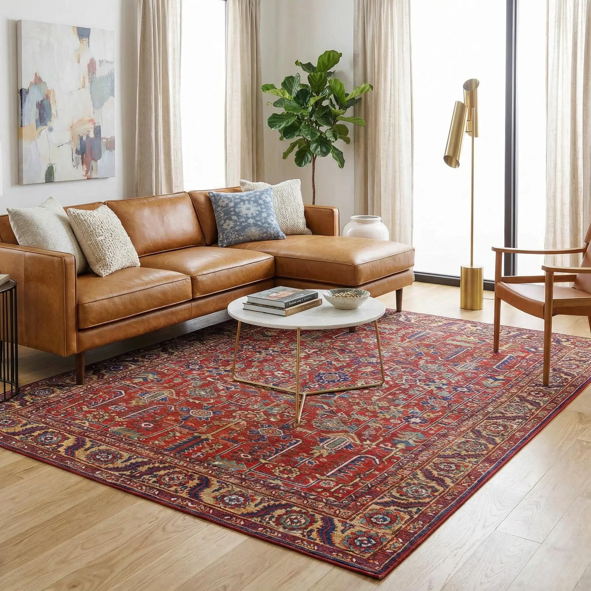 Edwardsburg Traditional Red Rug by Boutique Rugs
