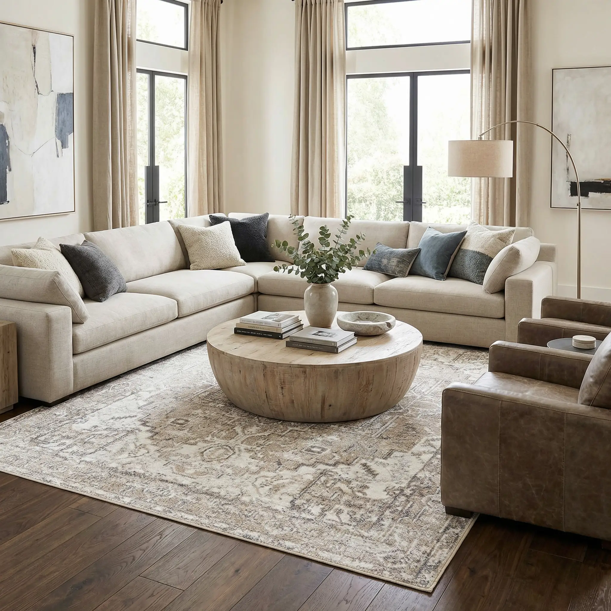 Hera Flat Pile Washable Rug, photo 2 of 18