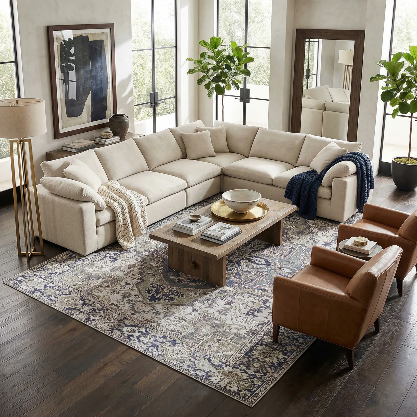 Neyland Iris Gray Area Rug 2359 by Boutique Rugs
