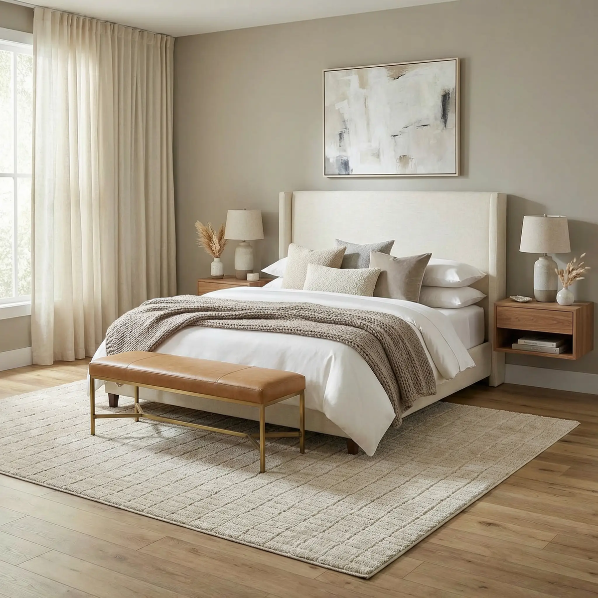 Cascade Dark Beige Area Rug, photo 2 of 9