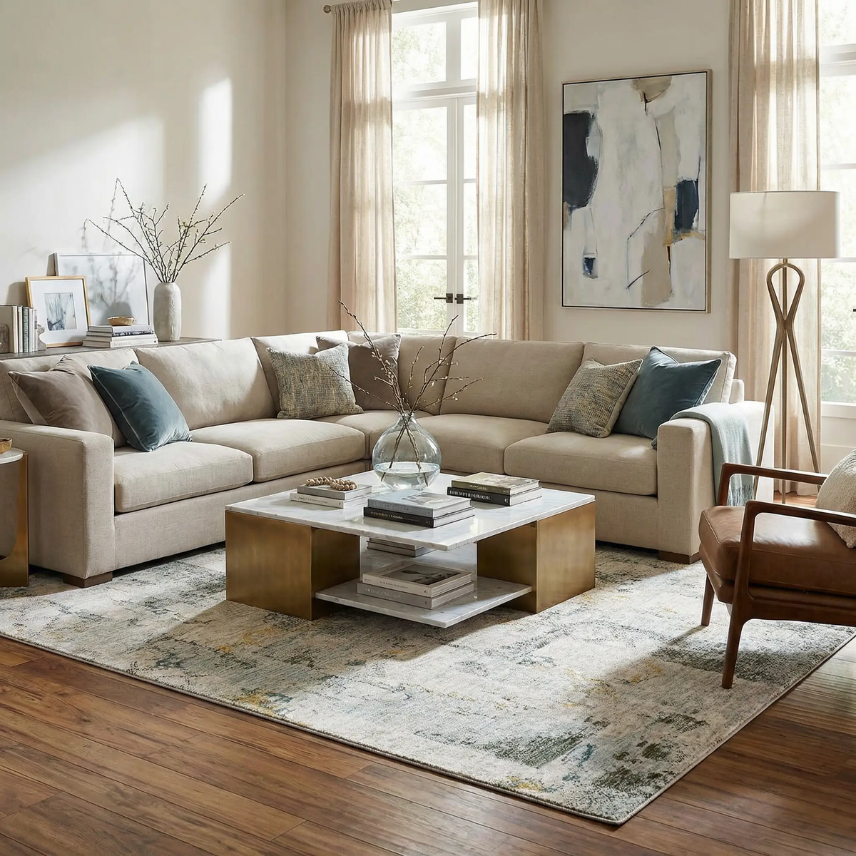 Adlai Textured Rug with Fringes, photo 2 of 19