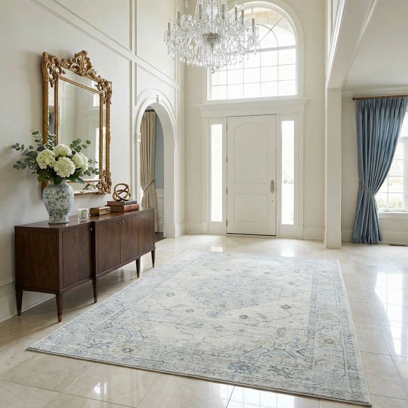 Tyche Beige Thick Luxe Area Rug by Boutique Rugs