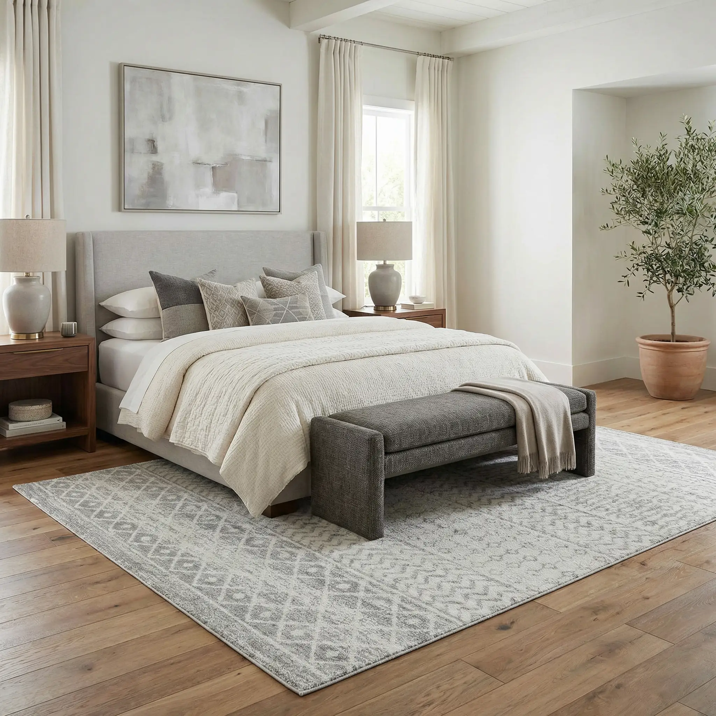 Constantin Gray Area Rug by Boutique Rugs