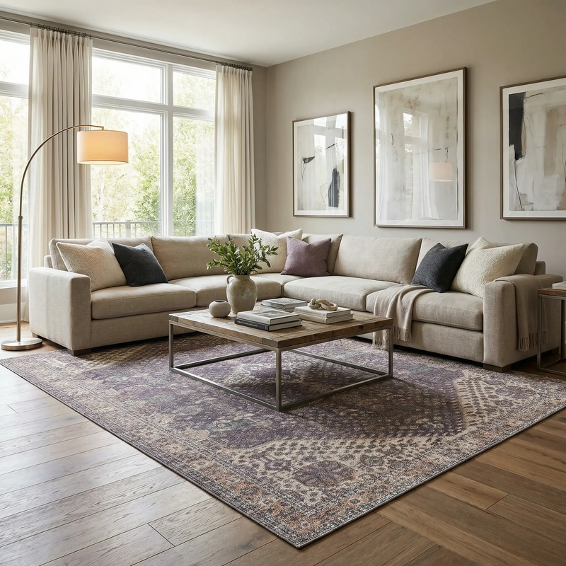 Seok Washable Area Rug - Clearance by Boutique Rugs