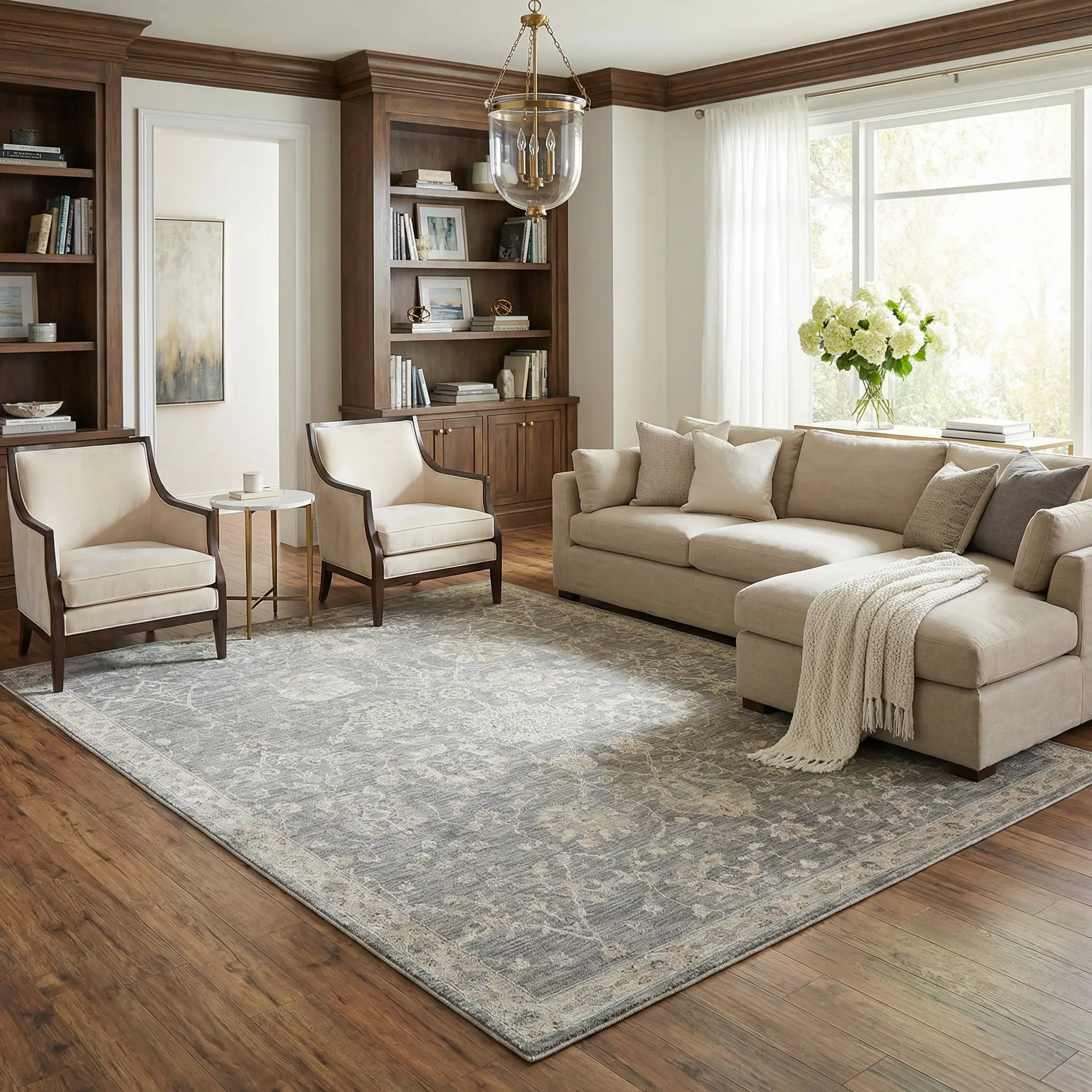 Monterey Gray Thick Luxe Persian Rug by Boutique Rugs