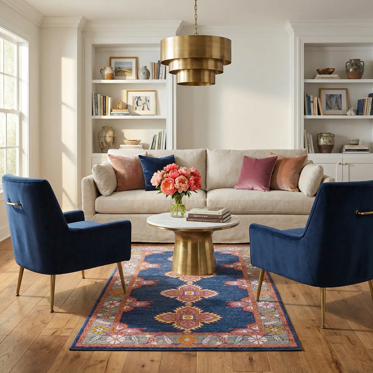 Kaitlyn Navy Area Rug, photo 2 of 19