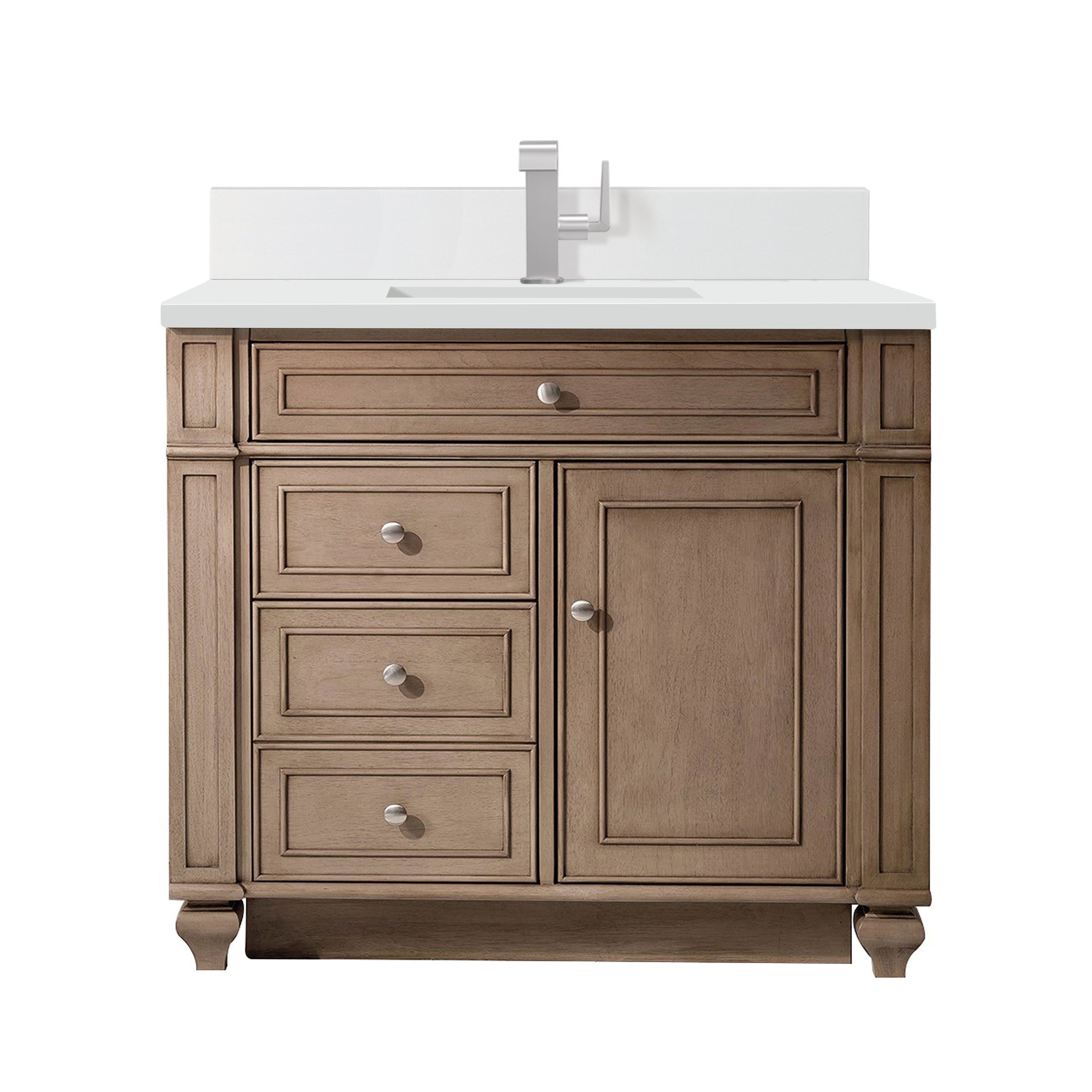 James Martin Bristol 36" Single Bathroom Vanity, Whitewashed Walnut, view 28