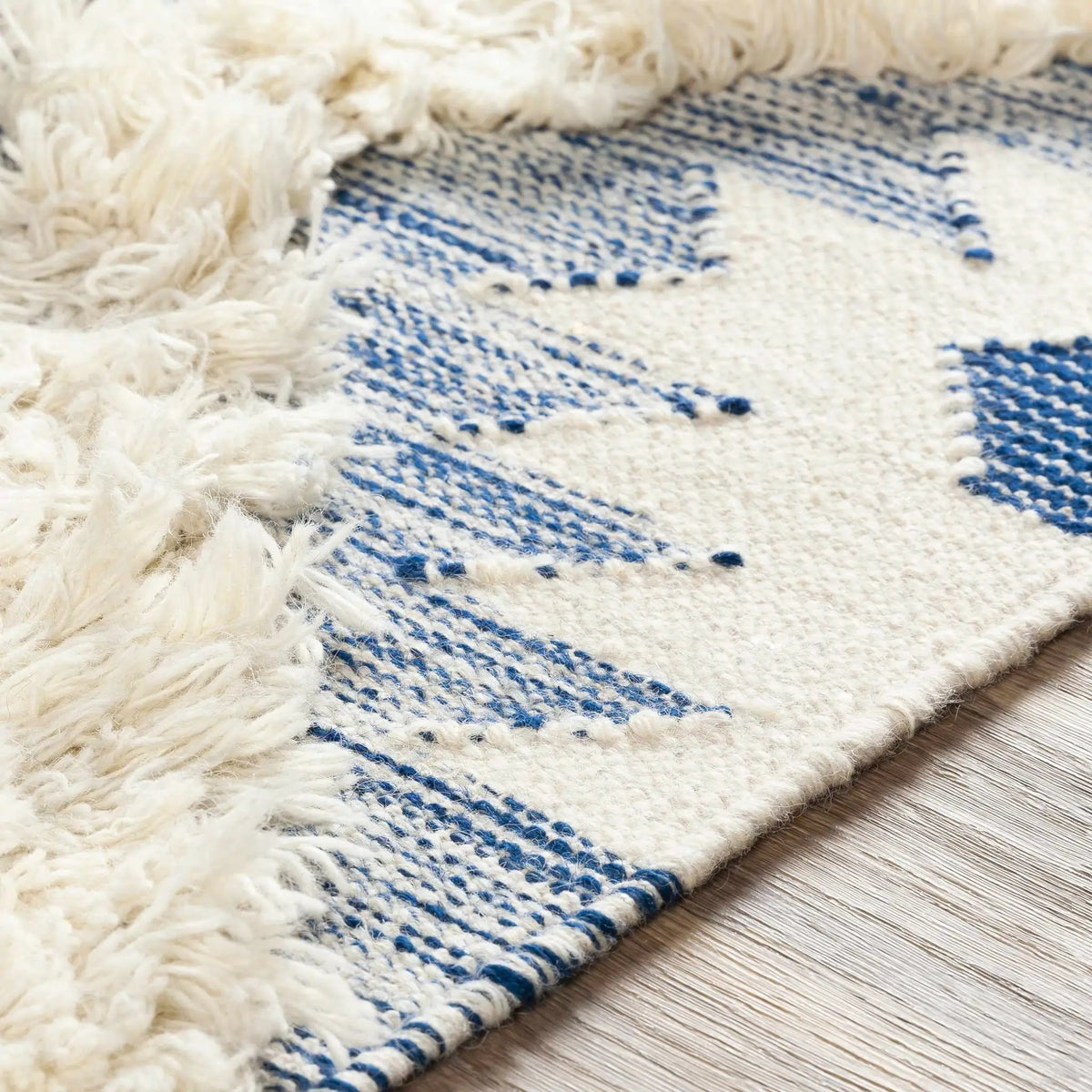 Painesdale Blue/White Wool Carpet - Clearance, photo 5 of 9