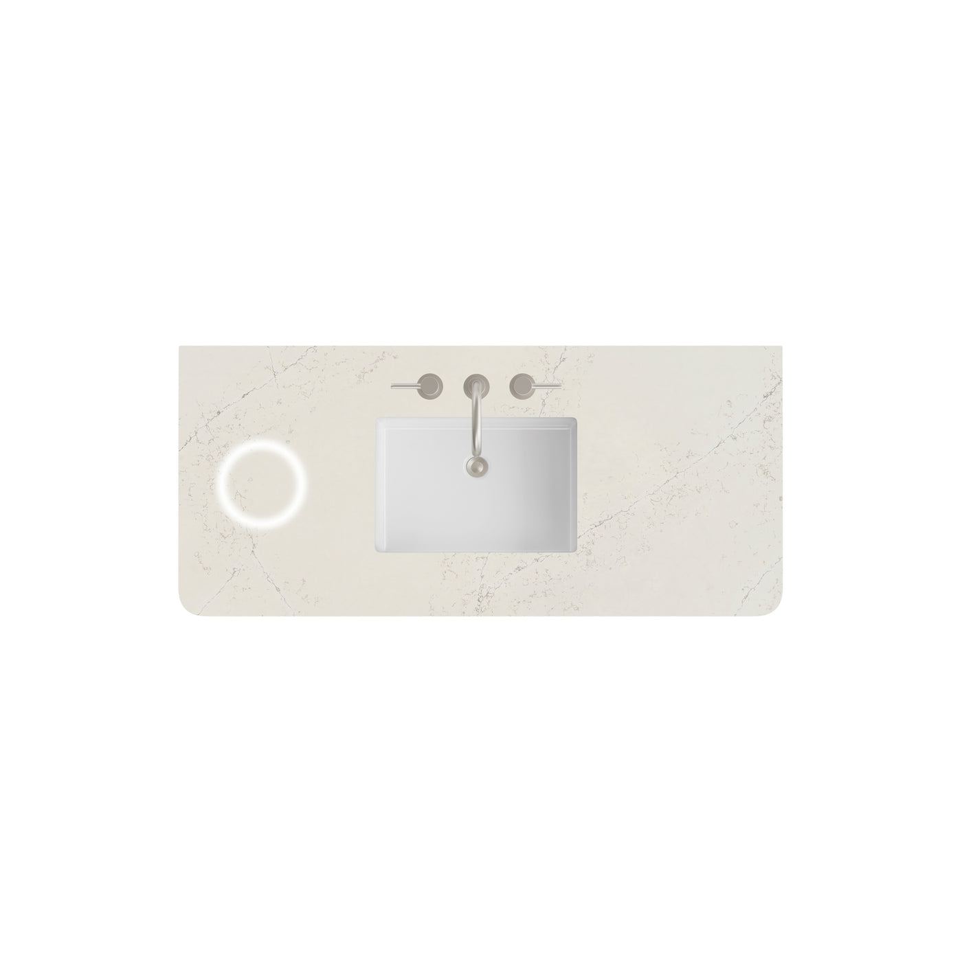 James Martin 48" Single Vanity Top with Siberian (Radius Cut, Widespread, FreePower) countertop