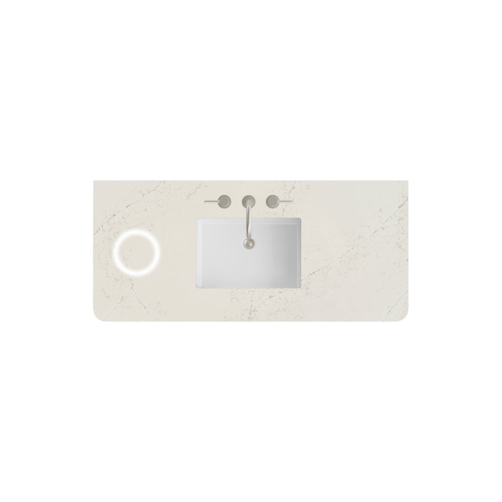 James Martin 48" Single Vanity Top with Siberian (Radius Cut, Widespread, FreePower) countertop