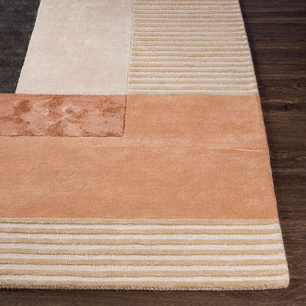 Pofadder Viscose&Wool Patchwork Rug, photo 4 of 8