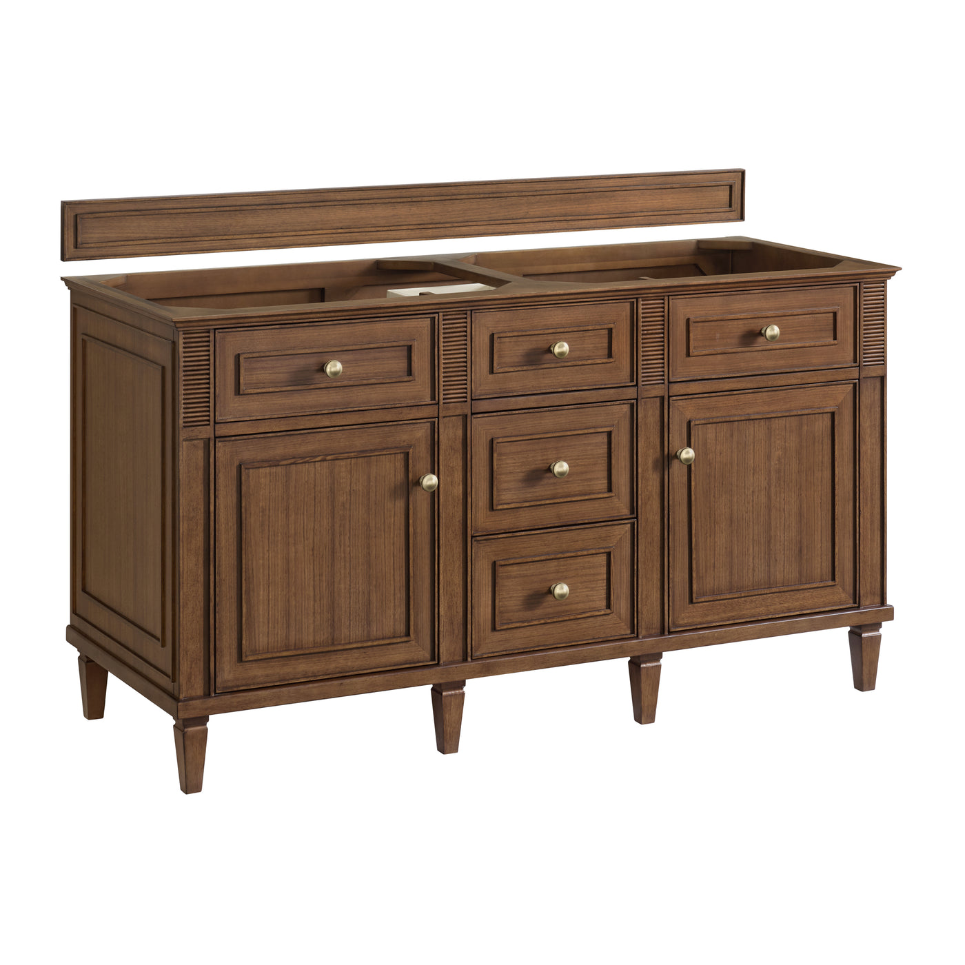 James Martin Lorelai 60" Double Bathroom Vanity, Mid-Century Walnut, view 30