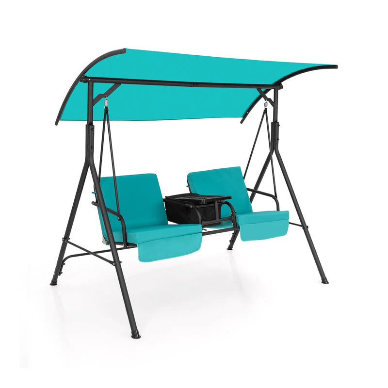 Porch Swing Chair with Adjustable Canopy by DirectDeals