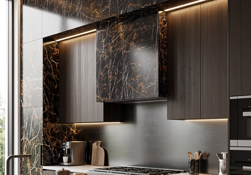 Port Laurent Polished Marble Slab Random room scene 3