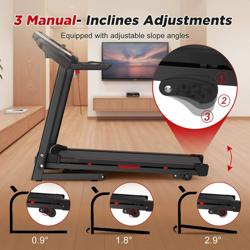 Rovix Portable 3.5HP Space Saving Folding Treadmill W/ Incline & 12 Preset Programs (SAK29735) by SAKSBY WHOLESALE