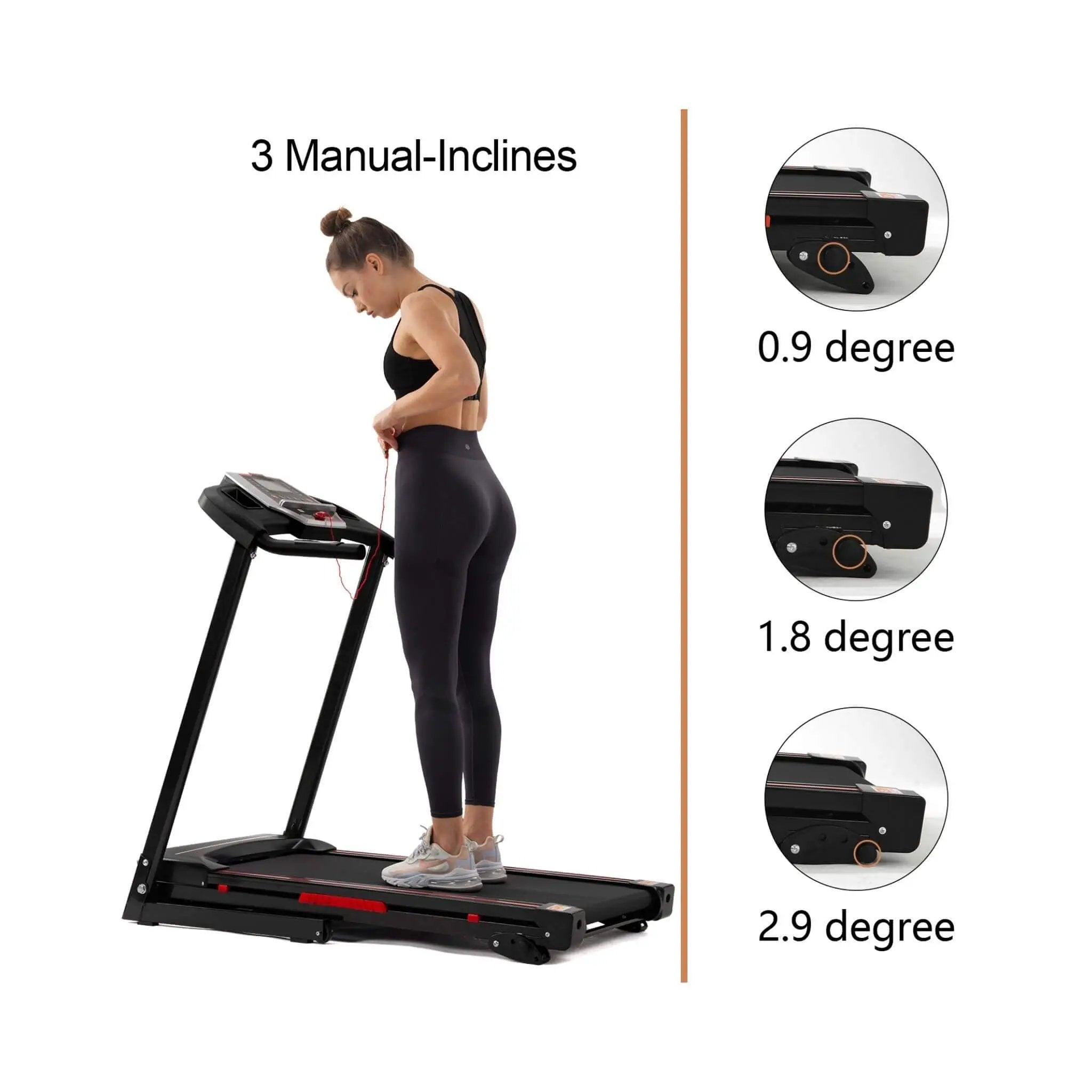 Rovix Portable 3.5HP Space Saving Folding Treadmill W/ Incline & 12 Preset Programs (SAK29735) by SAKSBY WHOLESALE