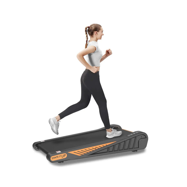 Portable Compact 2HP Under Desk Treadmill With Safety Key And Wheels for Home And Office Workouts (SAK72810)