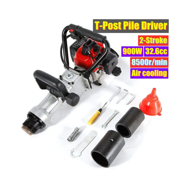 Portable 1.2HP Gas Powered Hydraulic Post Pounder Hole Driver (SAK92147) by SAKSBY WHOLESALE